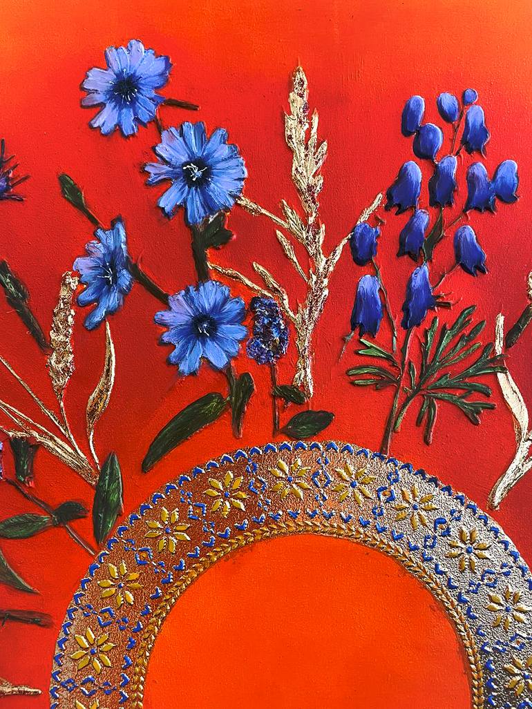 Original Realism Floral Mixed Media by Larisa Ruy