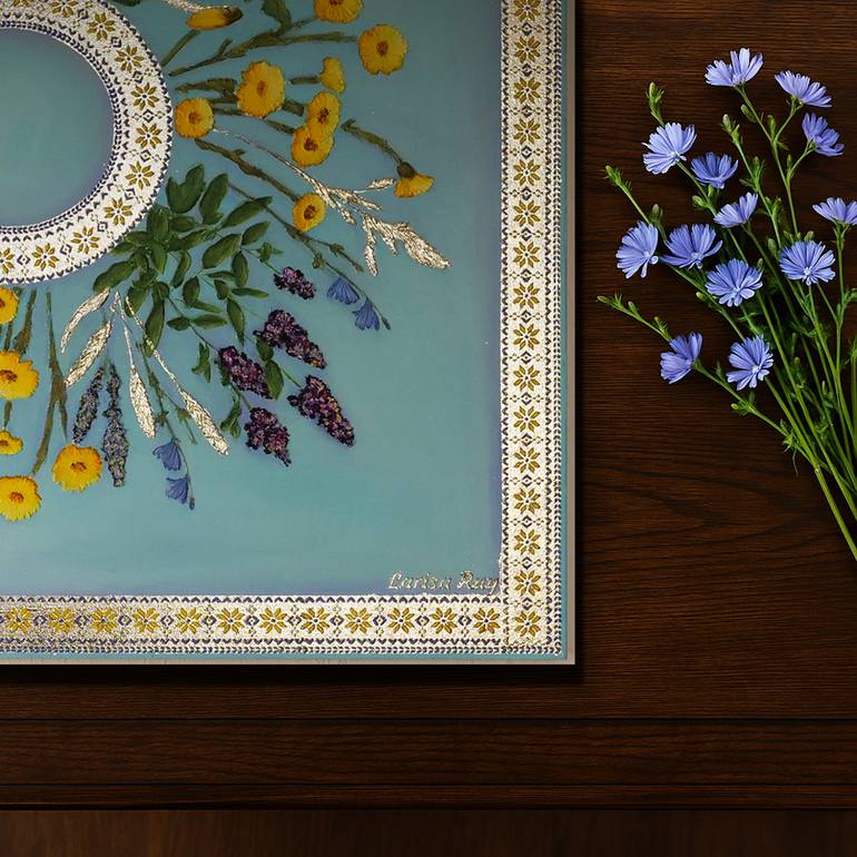 Original Realism Floral Painting by Larisa Ruy