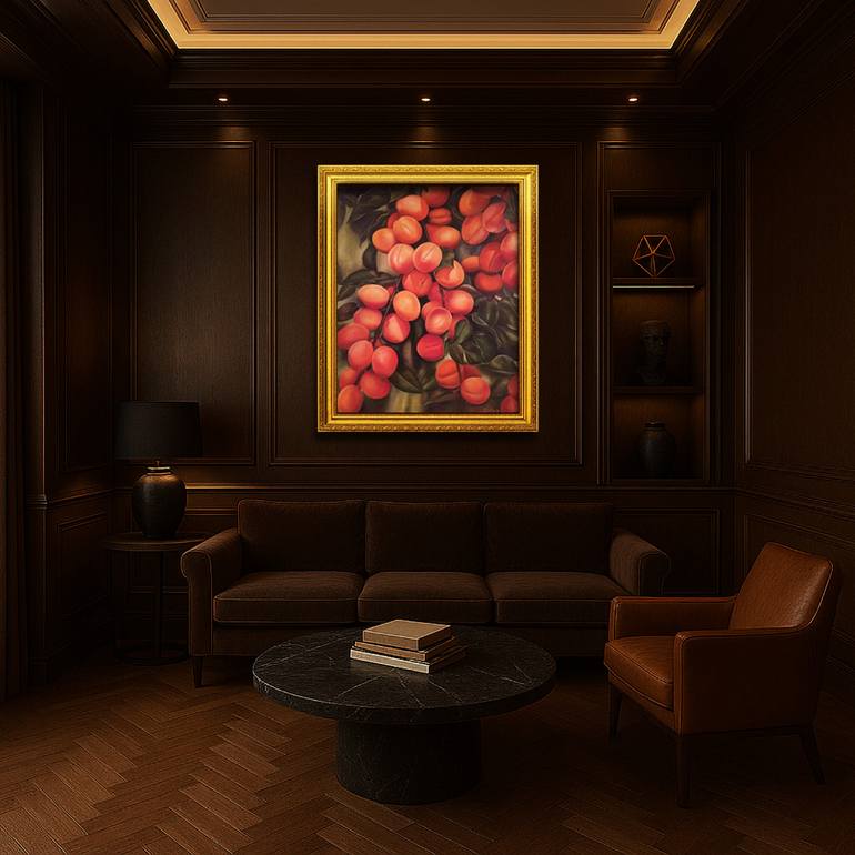 Original Realism Garden Painting by Larisa Ruy