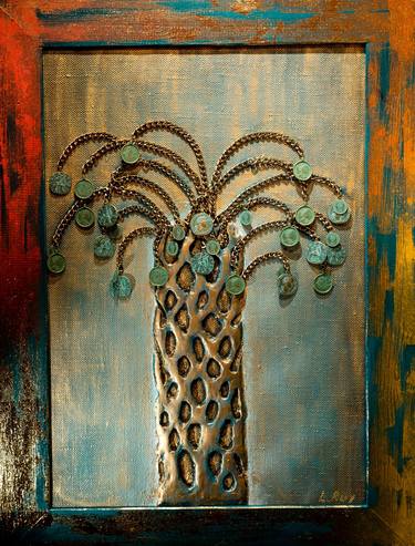 Original Symbolism Garden Paintings by Larisa Ruy
