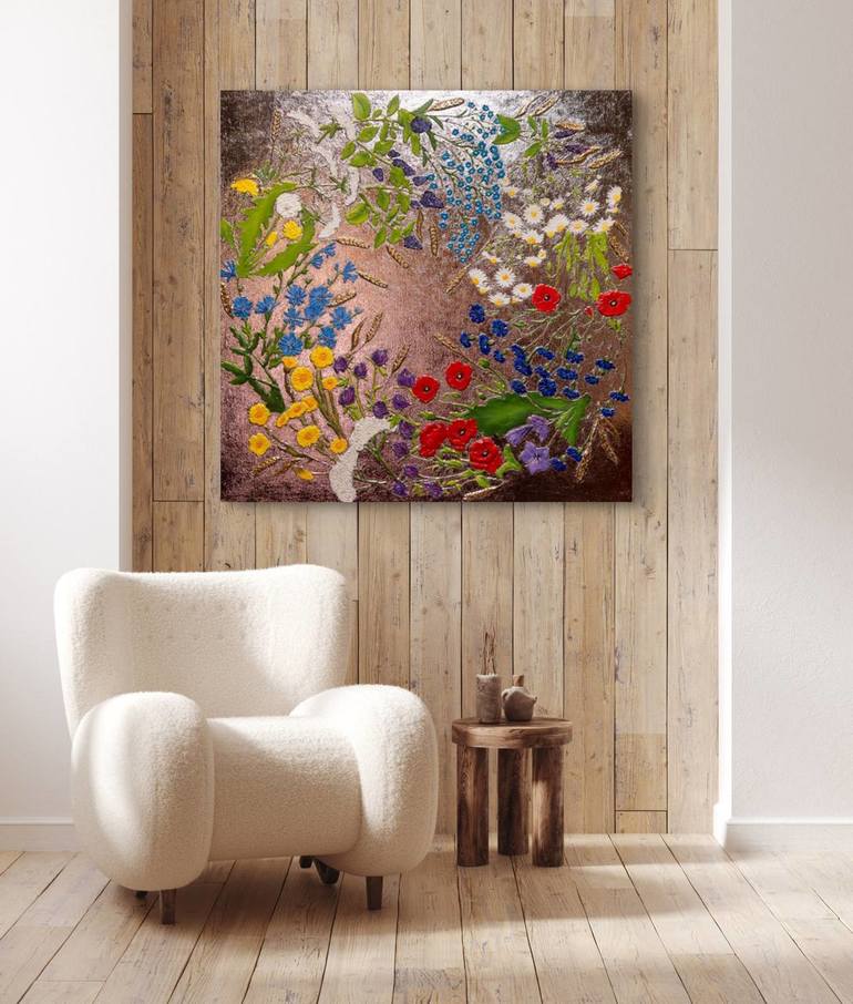 Original Contemporary Botanic Painting by Larisa Ruy