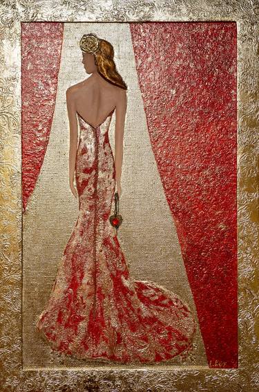 Original Art Deco Women Paintings by Larisa Ruy