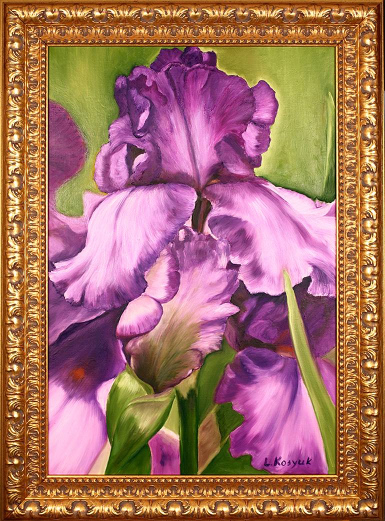 Original Realism Floral Painting by Larisa Ruy