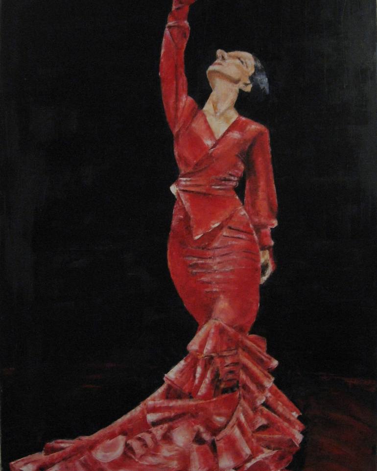 Original Expressionism Women Painting by Larisa Ruy