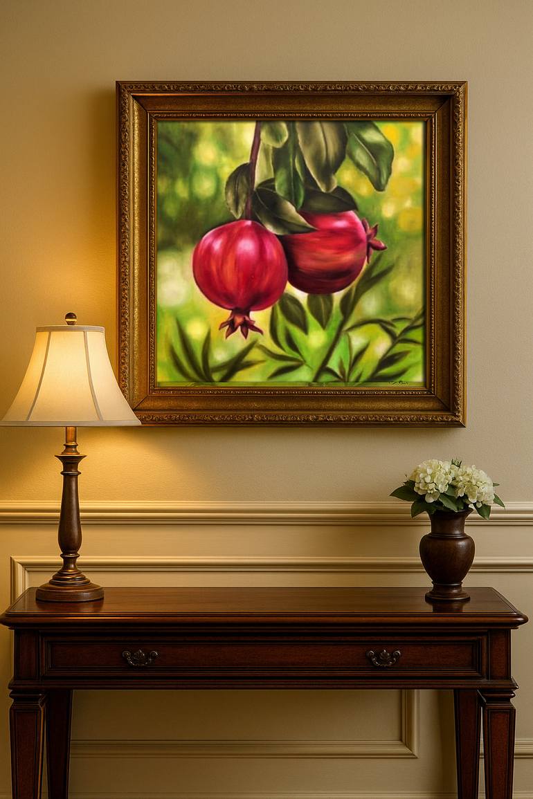 Original Realism Garden Painting by Larisa Ruy