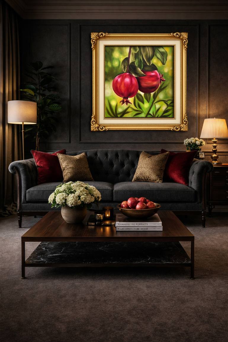 Original Realism Garden Painting by Larisa Ruy