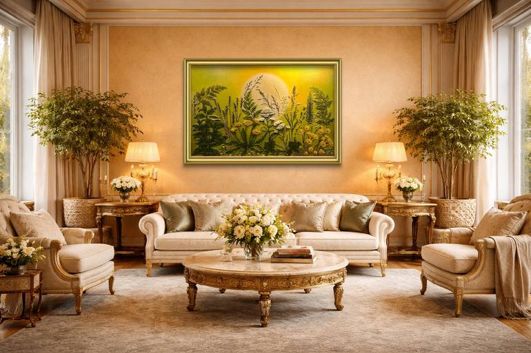 Original Contemporary Botanic Painting by Larisa Ruy