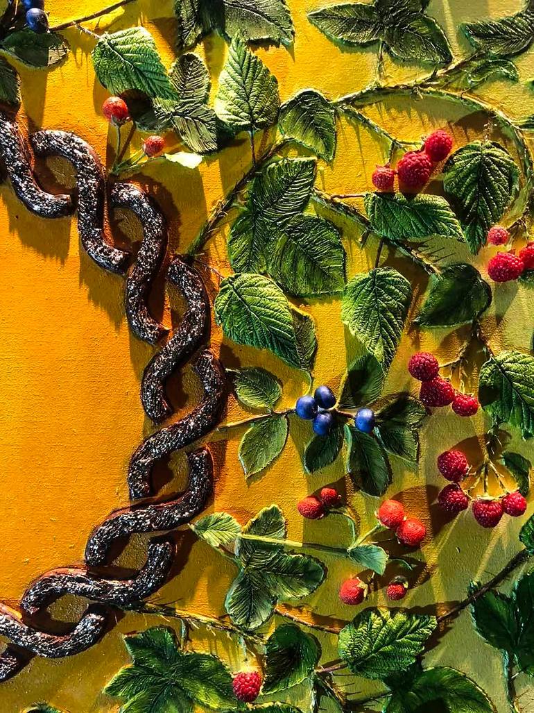 Original Art Deco Garden Mixed Media by Larisa Ruy