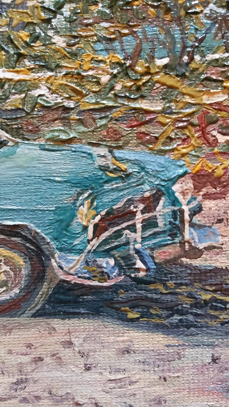 Original Impressionism Car Painting by Vasilis Ioannou