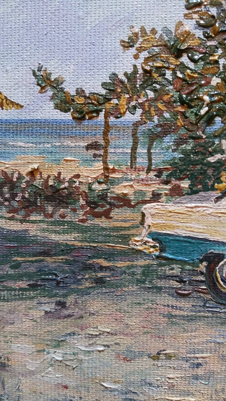 Original Impressionism Car Painting by Vasilis Ioannou