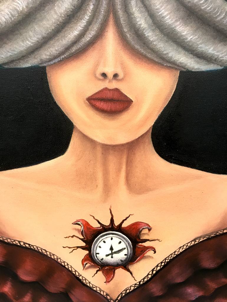 Original Surrealism Portrait Painting by Beklan Kizilcay