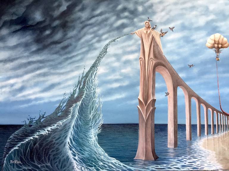 Original Surrealism Fantasy Painting by Beklan Kizilcay