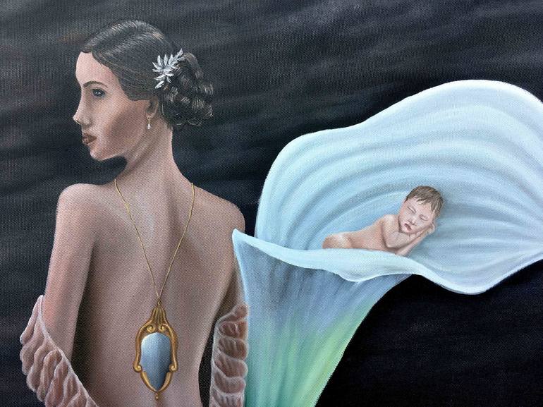 Original Surrealism Women Painting by Beklan Kizilcay