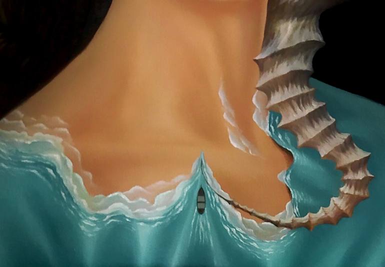 Original Surrealism Fantasy Painting by Beklan Kizilcay