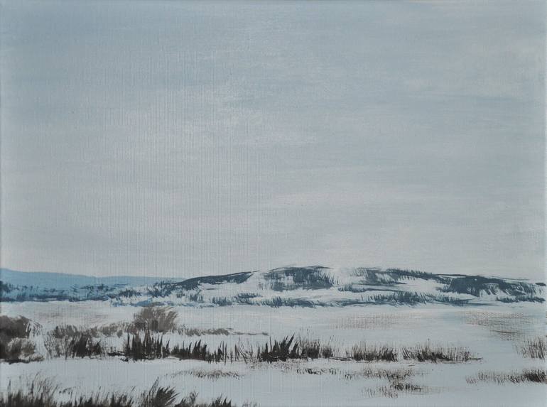 Original Landscape Painting by Greta Koncz | Other Art on Canvas | On the way II.