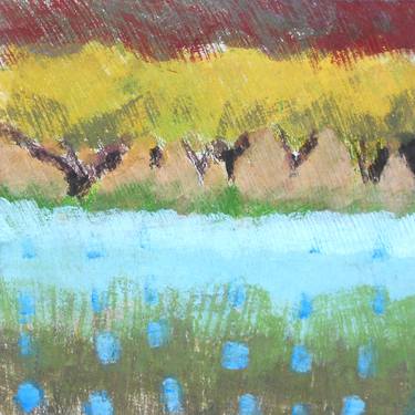 Original Abstract Landscape Paintings by June Stapleton