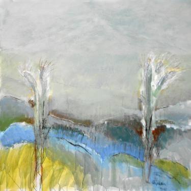 Original Abstract Landscape Paintings by June Stapleton