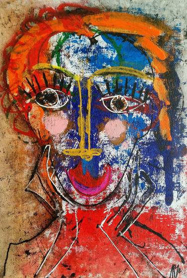 Print of Abstract Expressionism Portrait Paintings by Antonio Coelho Art