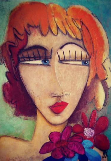 Original Abstract Expressionism Women Paintings by Antonio Coelho Art