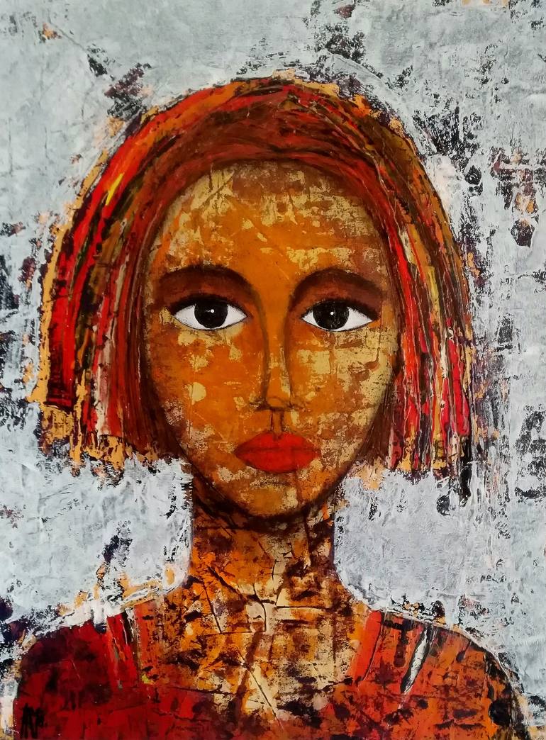 Dubai girl Painting by Antonio Coelho Art | Saatchi Art