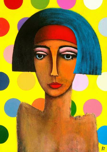 Original Abstract Expressionism Portrait Paintings by Antonio Coelho Art