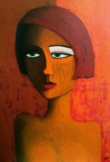 Original Abstract Portrait Paintings by Antonio Coelho Art