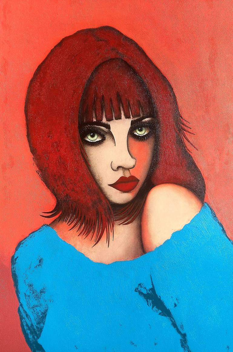 Original Portraiture Portrait Painting by Antonio Coelho Art