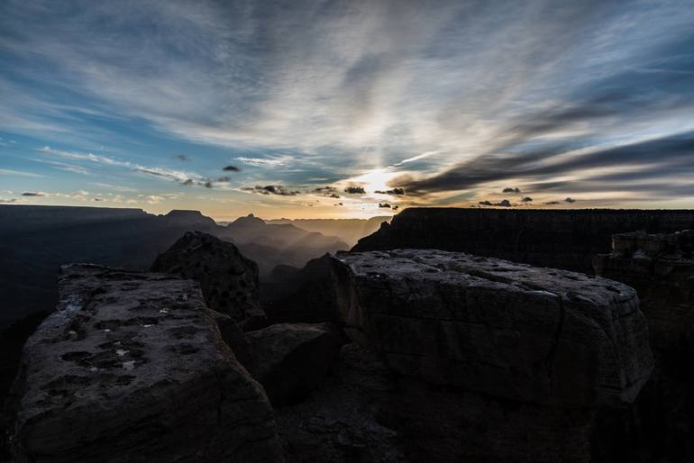 Original Nature Photography by Ramona Ionescu | Abstract Art on Canvas | Grand Canyon Sunrise - Limited Edition 1 of 20