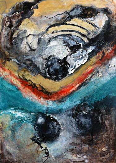 Original Abstract Expressionism Abstract Paintings by Hakan Sener