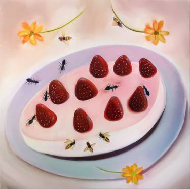 Original Contemporary Food & Drink Paintings by Liqing Tan