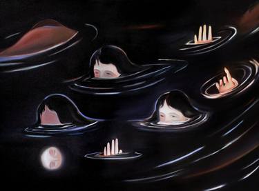 Original Contemporary People Paintings by Liqing Tan