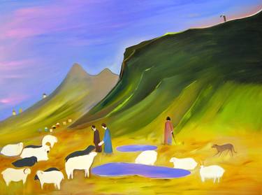 Original Contemporary Classical Mythology Paintings by Liqing Tan