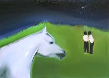 Original Horse Paintings by Liqing Tan