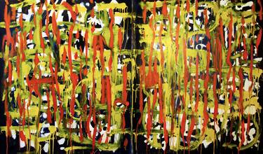 Original Abstract Expressionism Abstract Paintings by nick scalisi aka nistka