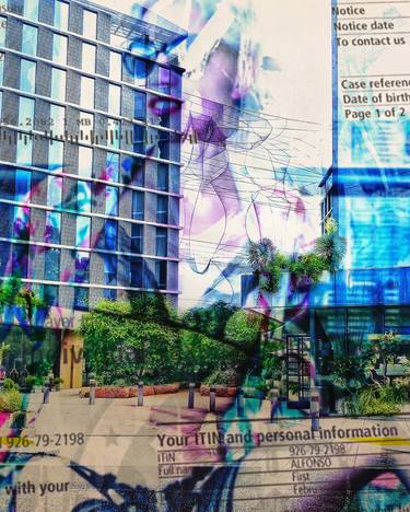 Original Fine Art Architecture Mixed Media by nick scalisi aka nistka