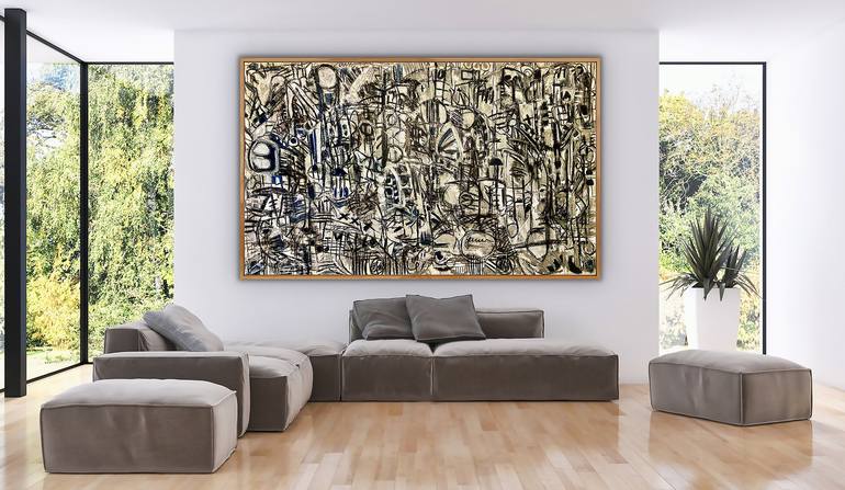 Original Abstract Expressionism Abstract Painting by nick scalisi aka nistka