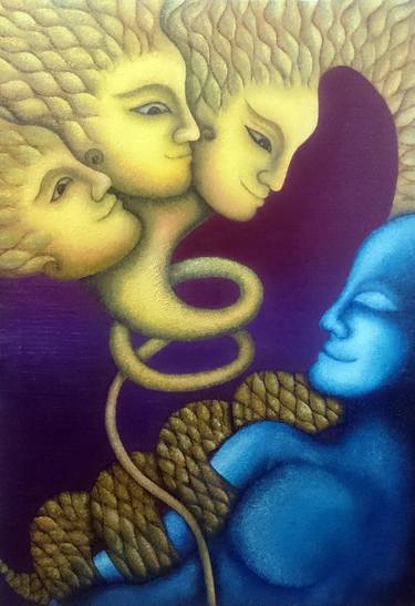 Original Conceptual Classical mythology Paintings by Manisha Mohnani