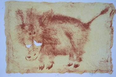 Print of Animal Printmaking by bidzina kavtaradze