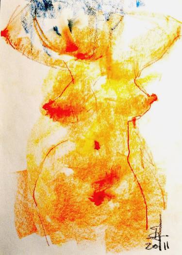 Print of Expressionism Body Drawings by bidzina kavtaradze