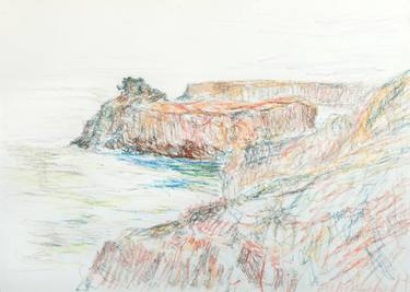 Original Expressionism Landscape Drawings by Natalia Grigorieva