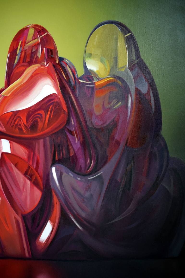 Original Abstract Still Life Painting by Alexander Lufer