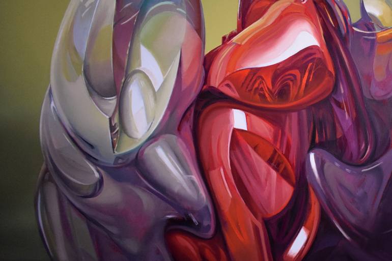 Original Abstract Still Life Painting by Alexander Lufer