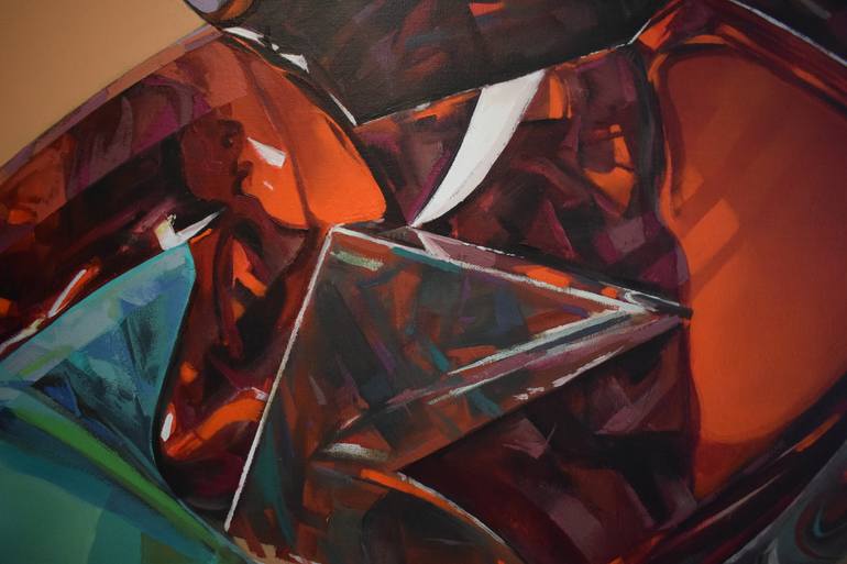 Original Abstract Still Life Painting by Alexander Lufer