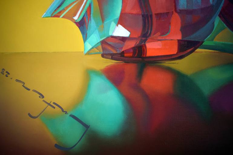 Original Abstract Still Life Painting by Alexander Lufer