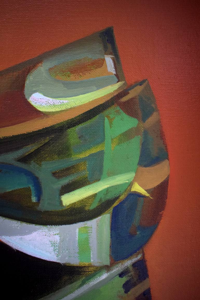 Original Abstract Still Life Painting by Alexander Lufer