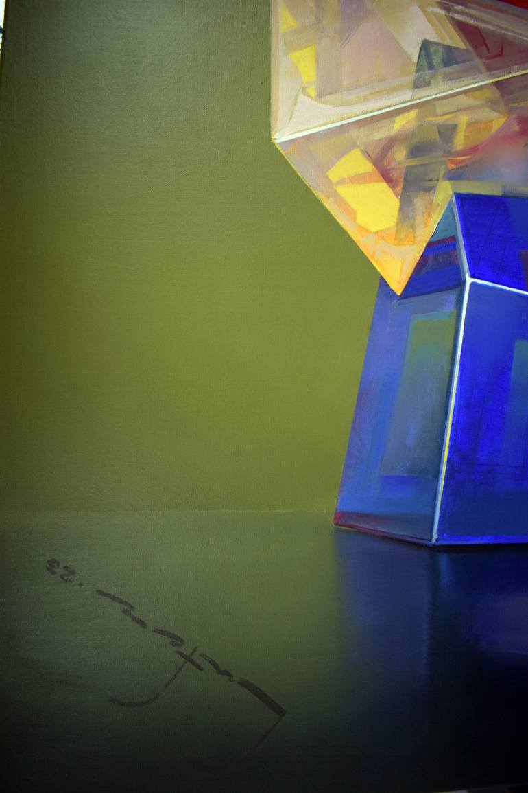 Original Abstract Still Life Painting by Alexander Lufer