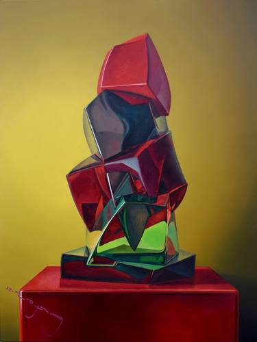 Pyramid, New Things Series, 2021, oil on canvas, 120 x 90 cm thumb
