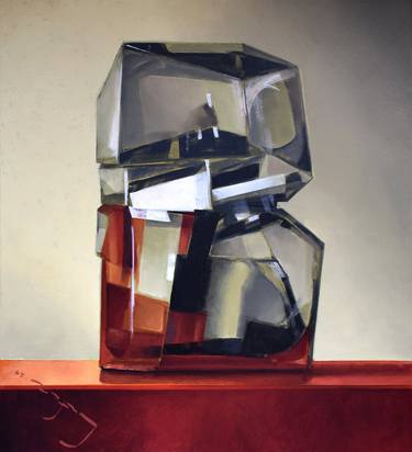 Original Abstract Still Life Paintings by Alexander Lufer