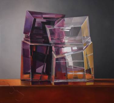 Original Abstract Still Life Paintings by Alexander Lufer