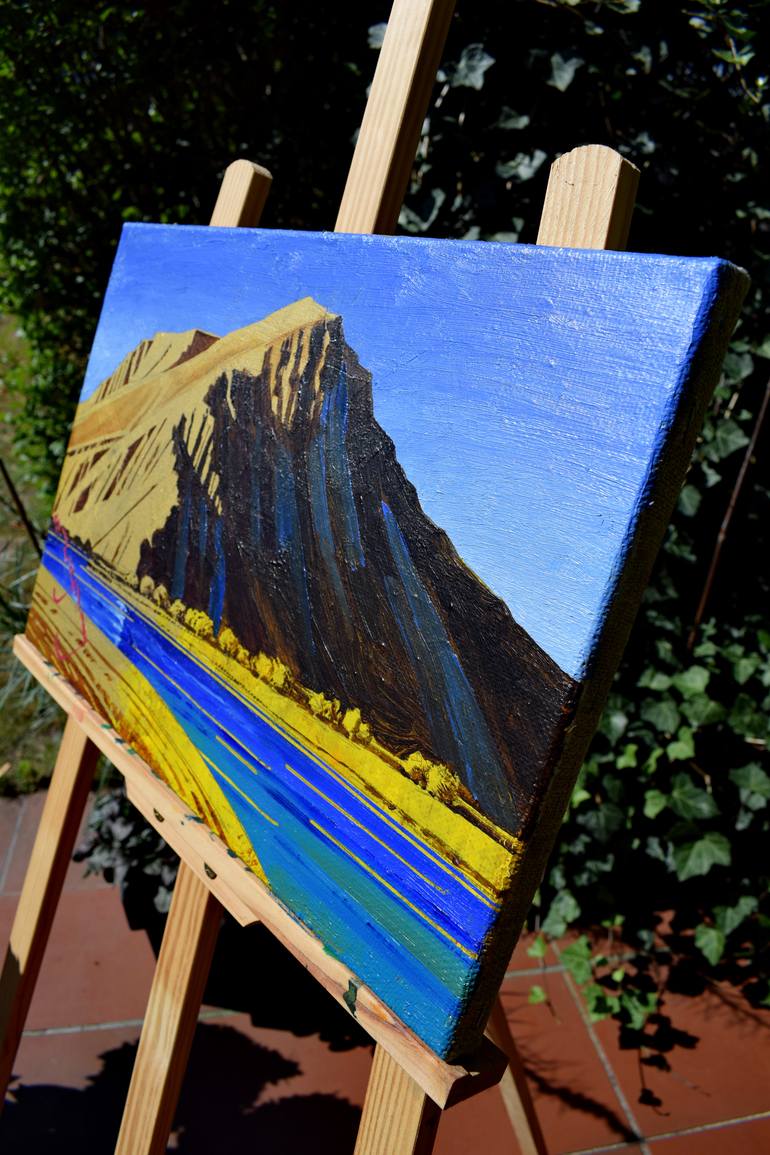 Original Pop Art Landscape Painting by Alexander Lufer